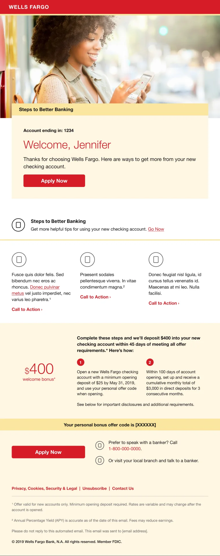 Welcome and onboarding email, desktop